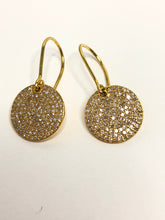 18k medium size "full moon" diamond earrings - abigailheche